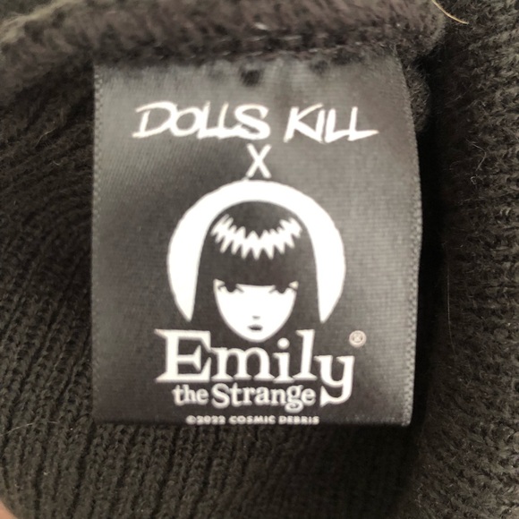 Emily Strange x Dolls Kill Miles Kitty Beanie - Picture 4 of 4